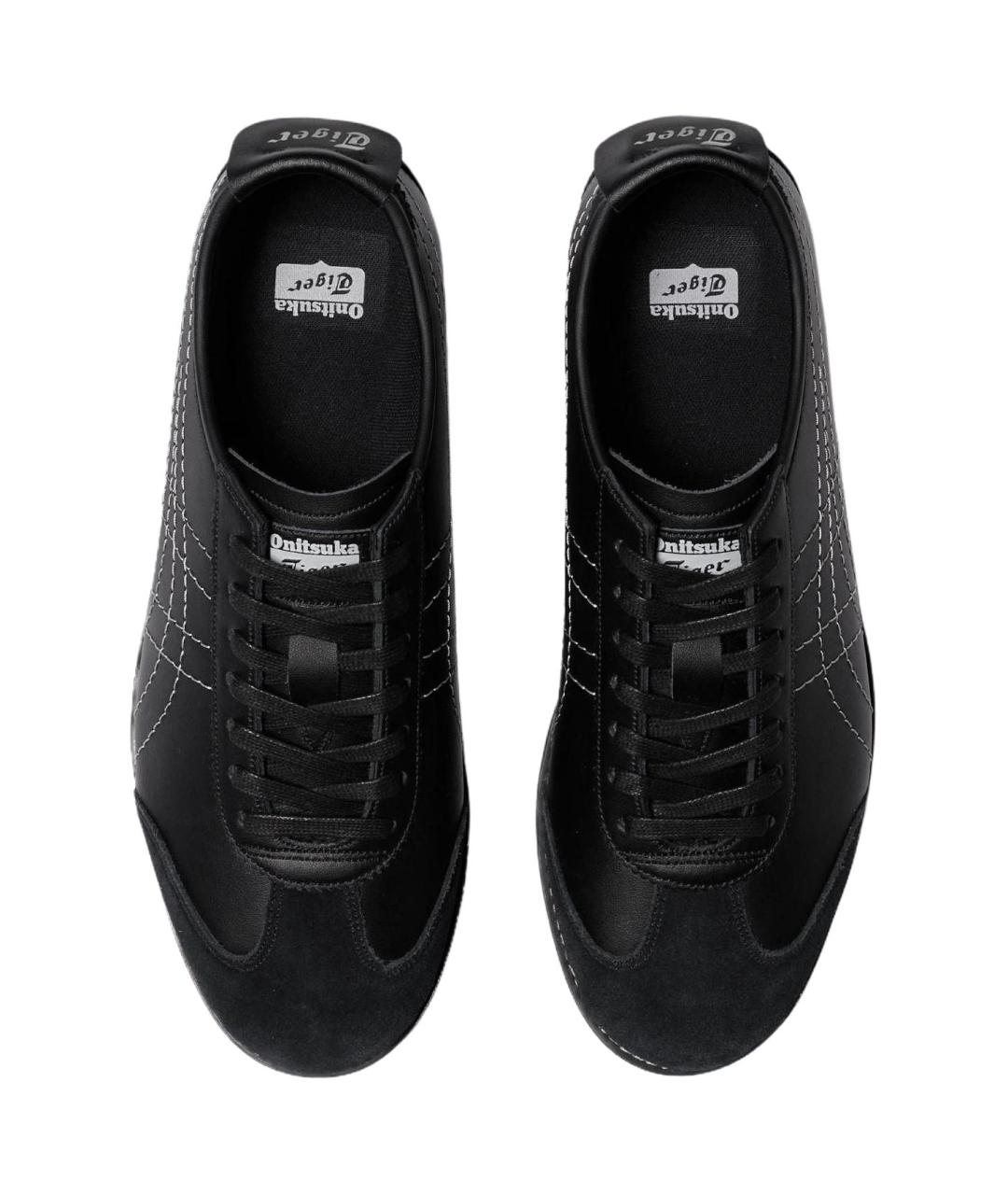 ONITSUKA TIGER Черные кожаные кроссовки, фото 3