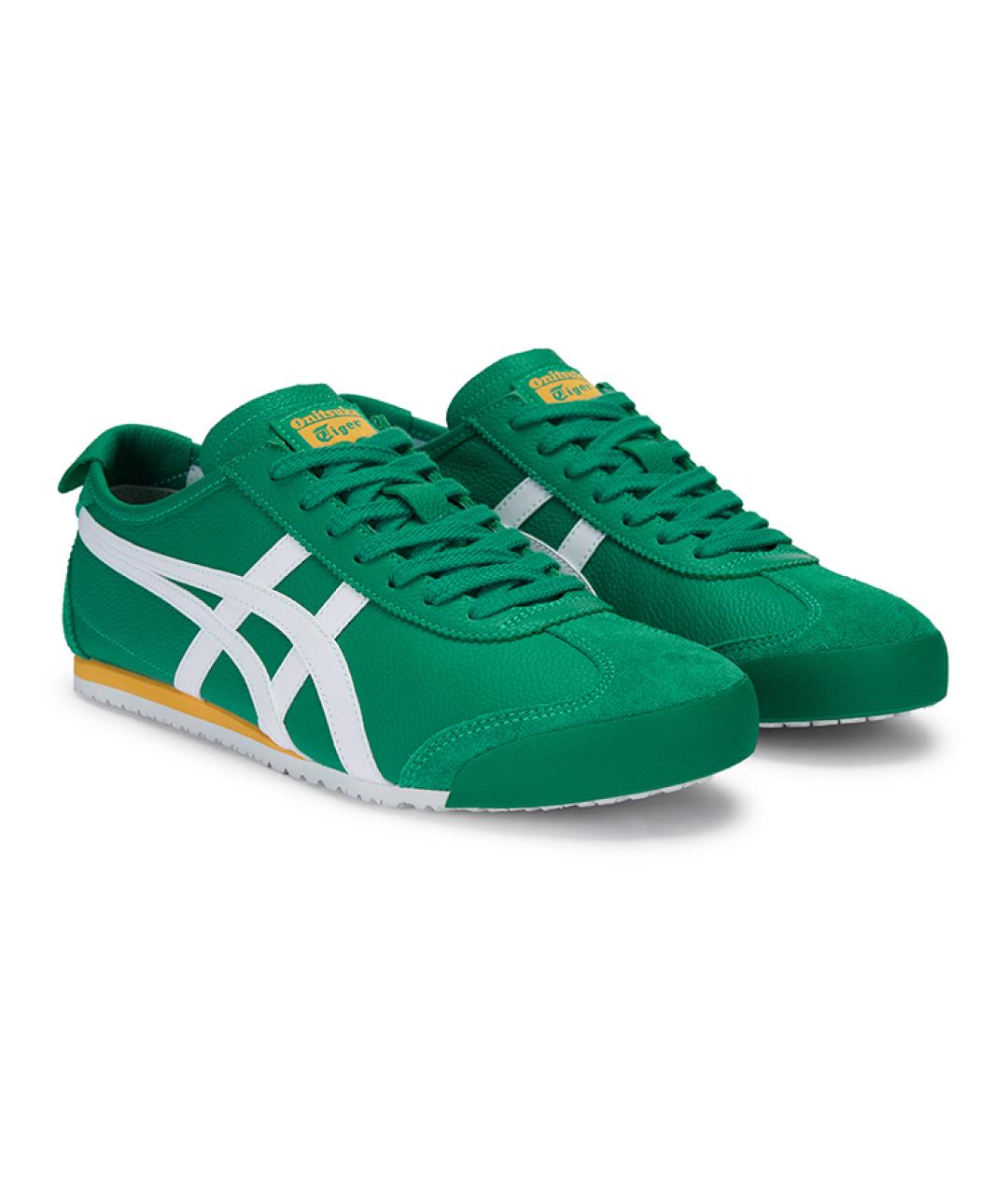 ONITSUKA TIGER Зеленые кожаные кроссовки, фото 3