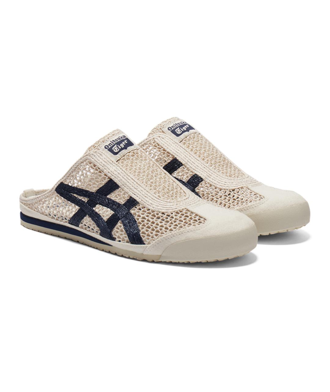ONITSUKA TIGER Бежевые текстильные мюли, фото 3