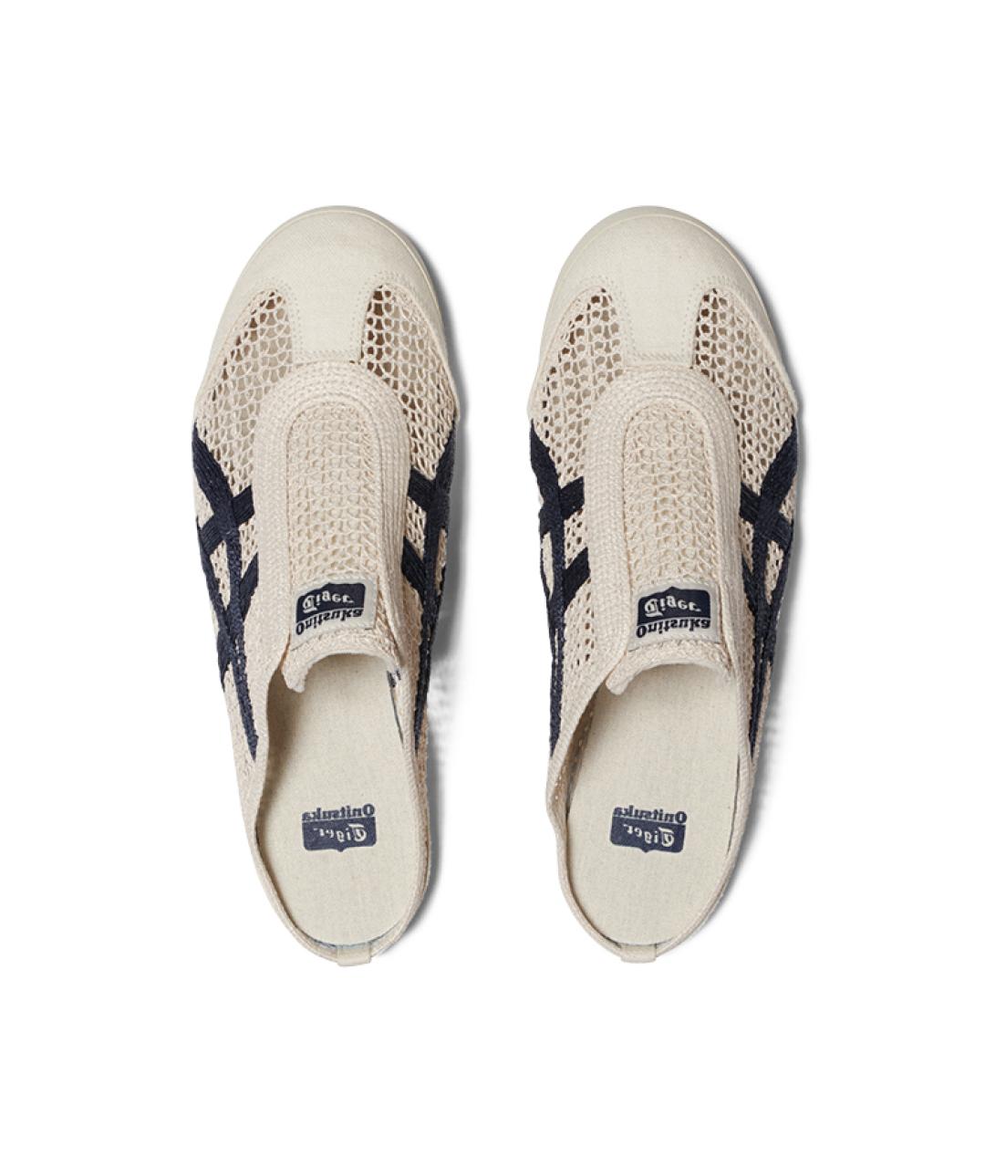 ONITSUKA TIGER Бежевые текстильные мюли, фото 4