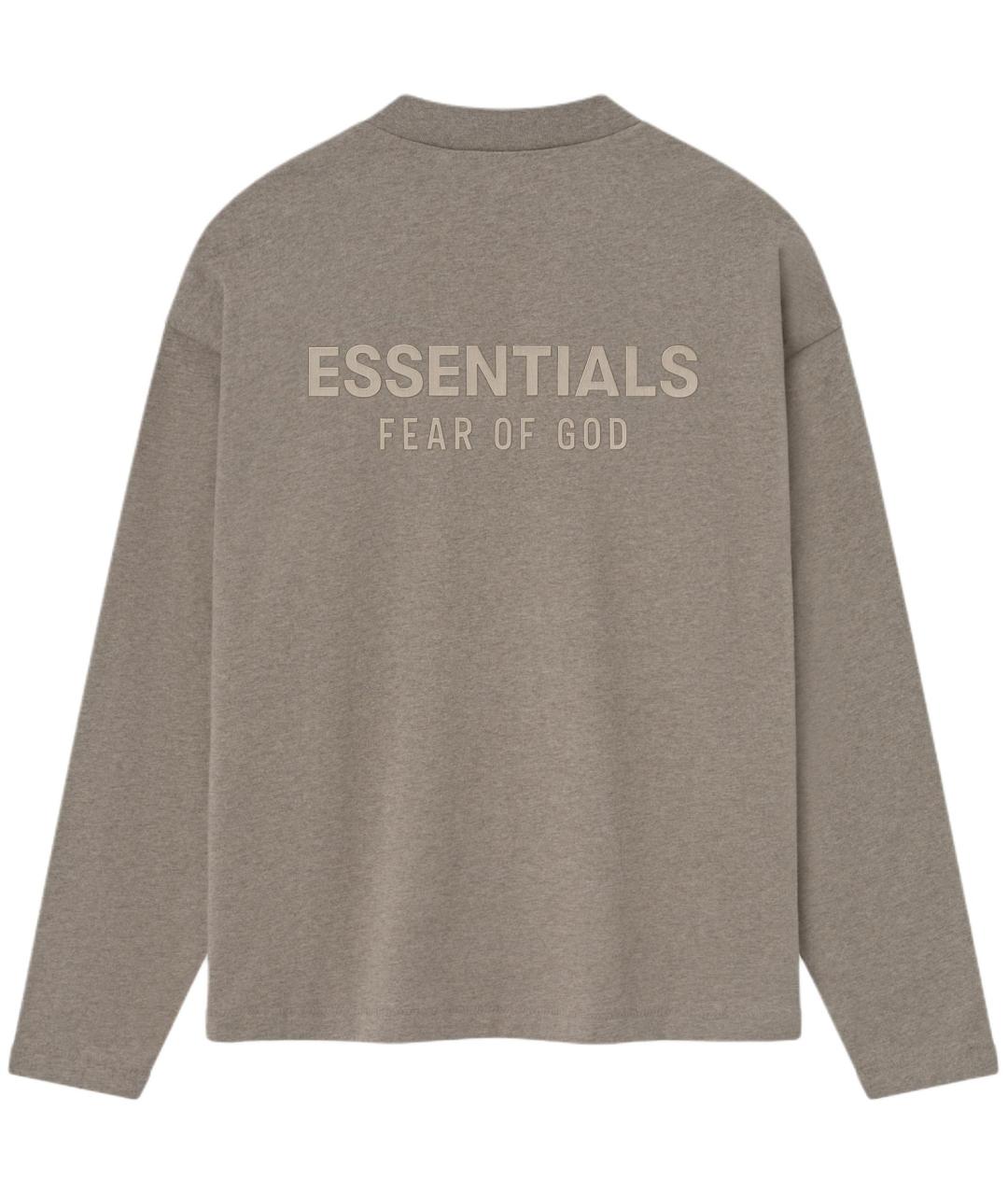 FEAR OF GOD ESSENTIALS Серая хлопковая футболка, фото 2