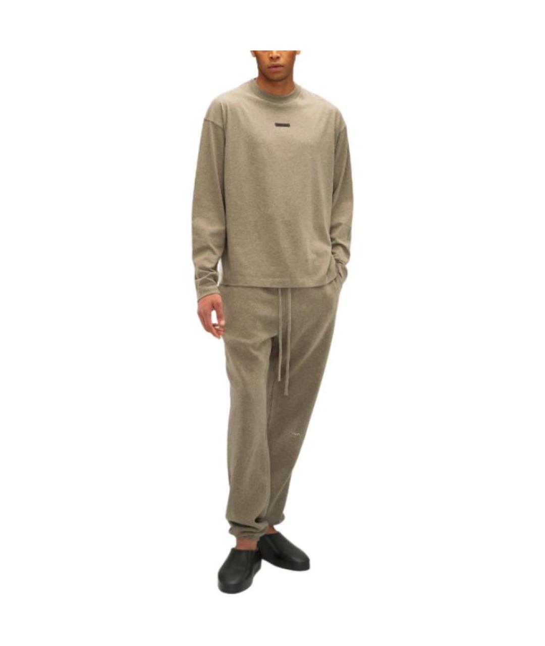 FEAR OF GOD ESSENTIALS Серая хлопковая футболка, фото 3