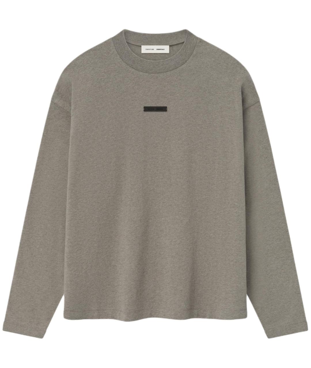 FEAR OF GOD ESSENTIALS Серая хлопковая футболка, фото 1