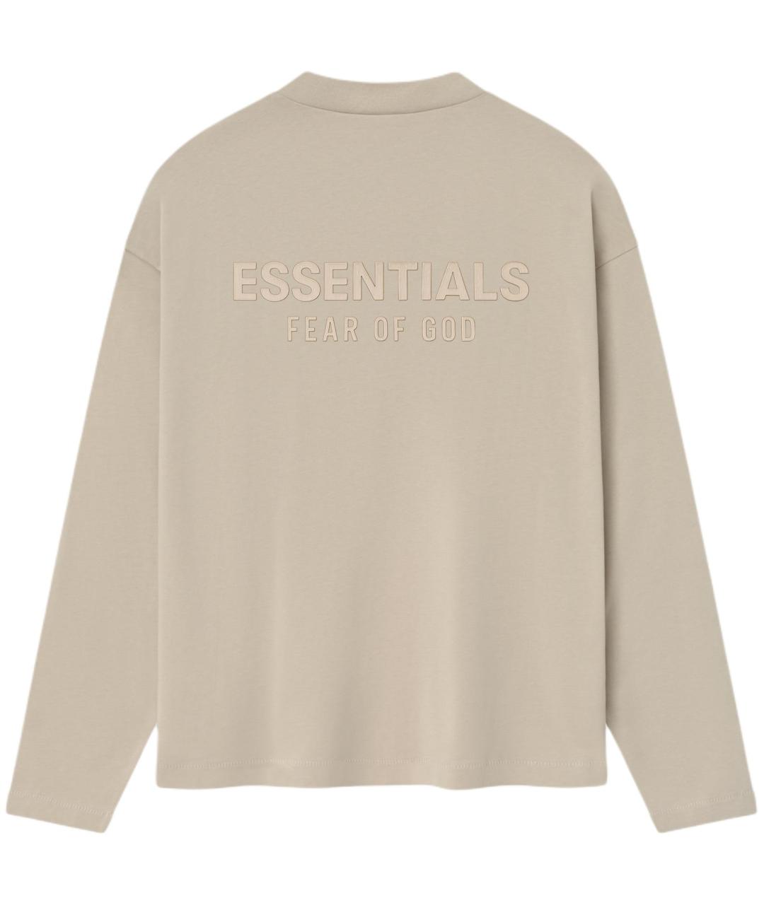 FEAR OF GOD ESSENTIALS Бежевая футболка, фото 4