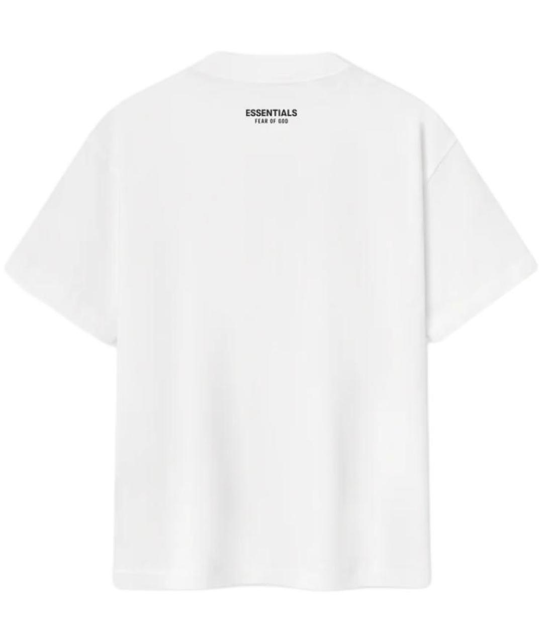 FEAR OF GOD ESSENTIALS Белая хлопковая футболка, фото 2