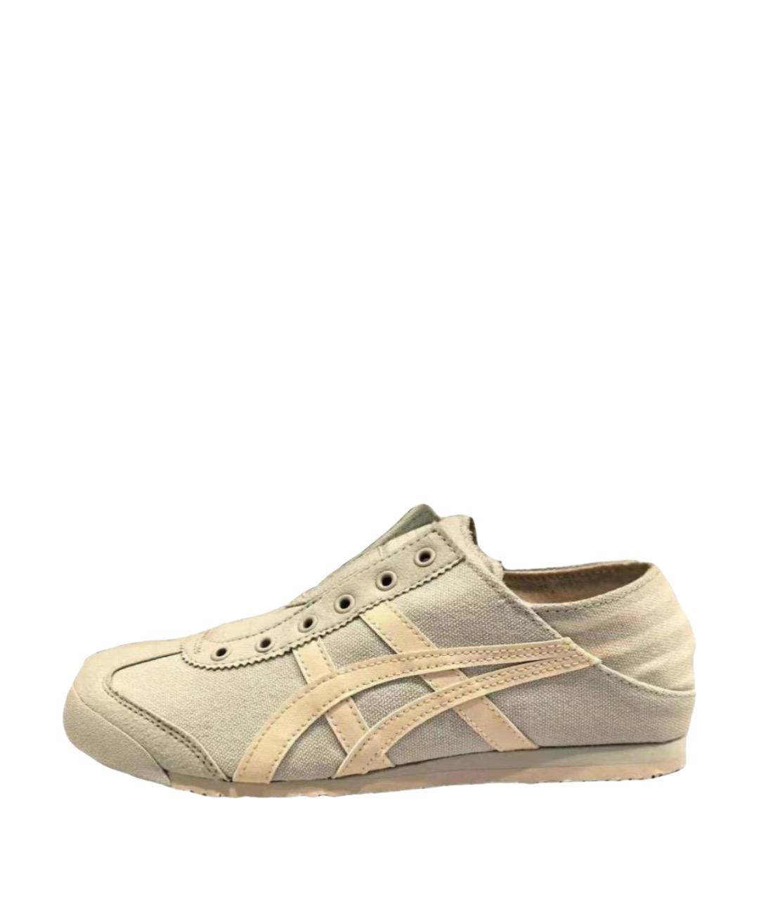 ONITSUKA TIGER Бежевые текстильные кеды, фото 5