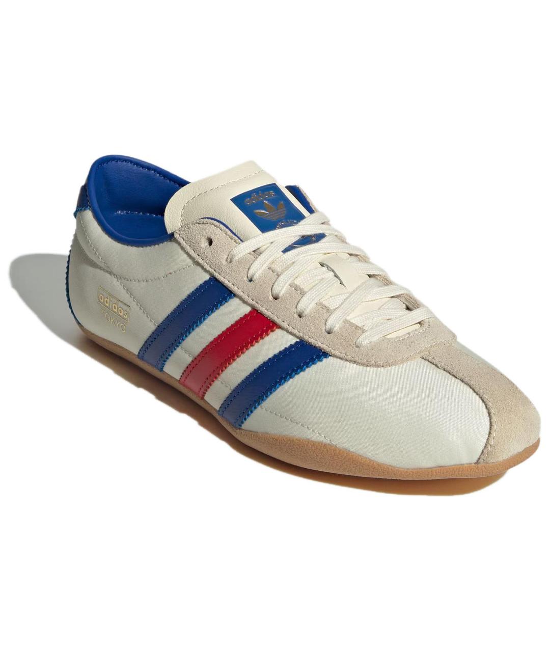 ADIDAS Бежевые кожаные кеды, фото 3