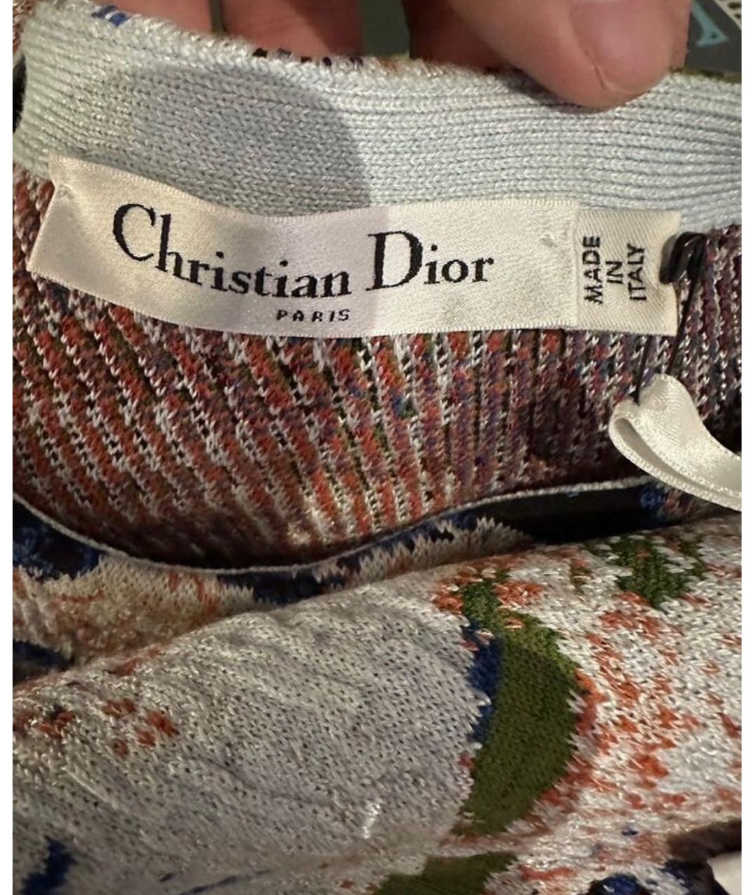 CHRISTIAN DIOR Мульти шерстяной джемпер / свитер, фото 3