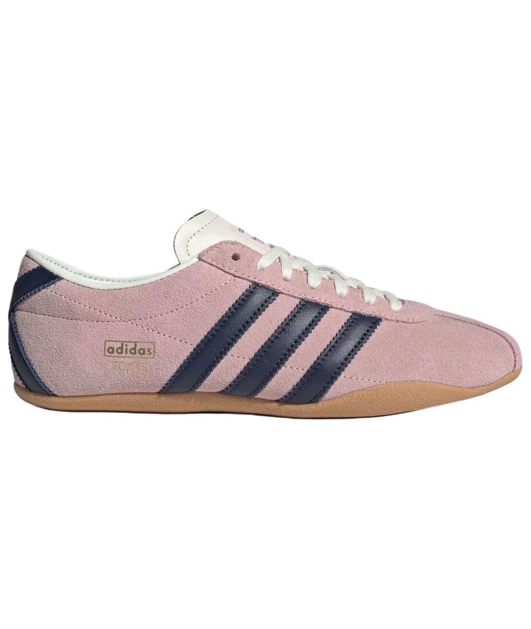 ADIDAS Розовые замшевые кеды, фото 1