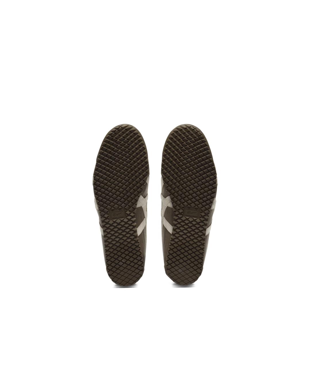 ONITSUKA TIGER Коричневые кожаные кеды, фото 6