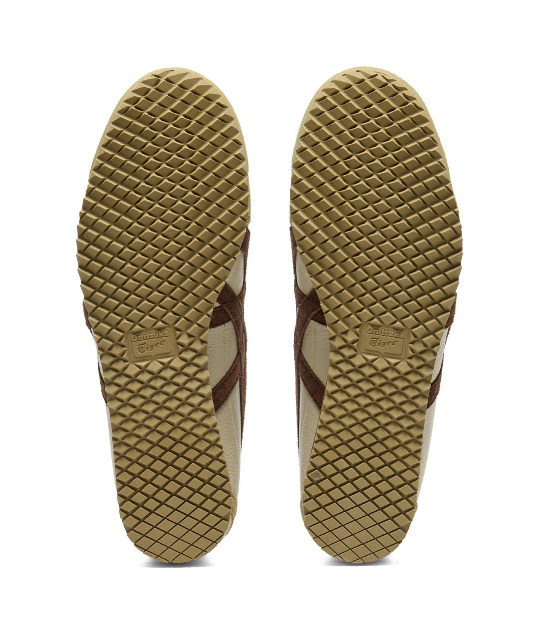 ONITSUKA TIGER Коричневые кожаные кеды, фото 6