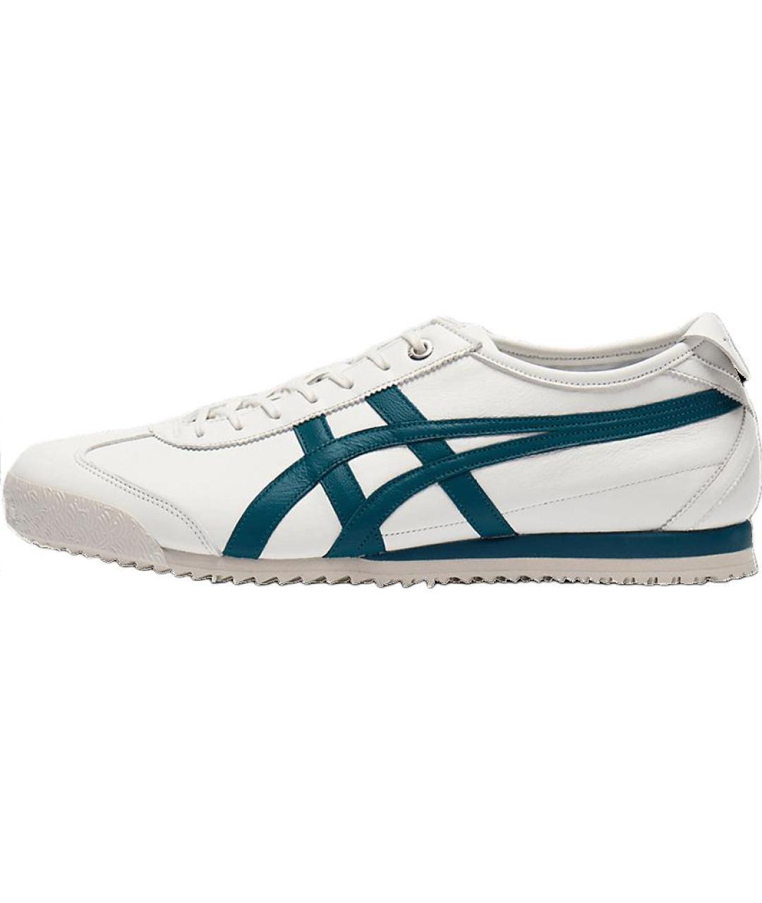 ONITSUKA TIGER Белые кожаные низкие кроссовки / кеды, фото 2