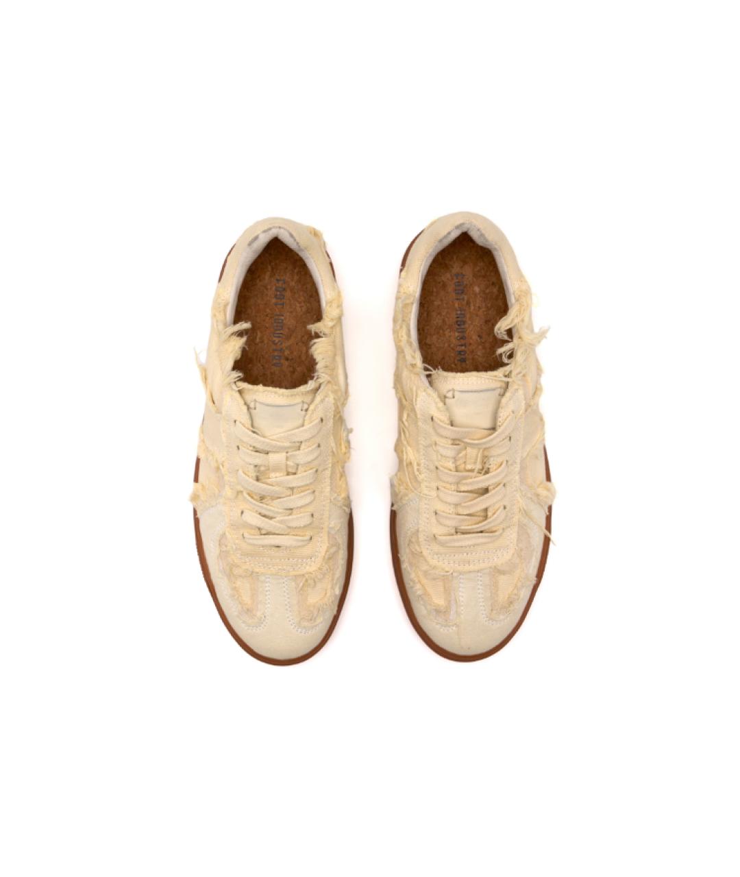 FOOT INDUSTRY Бежевые текстильные кеды, фото 4