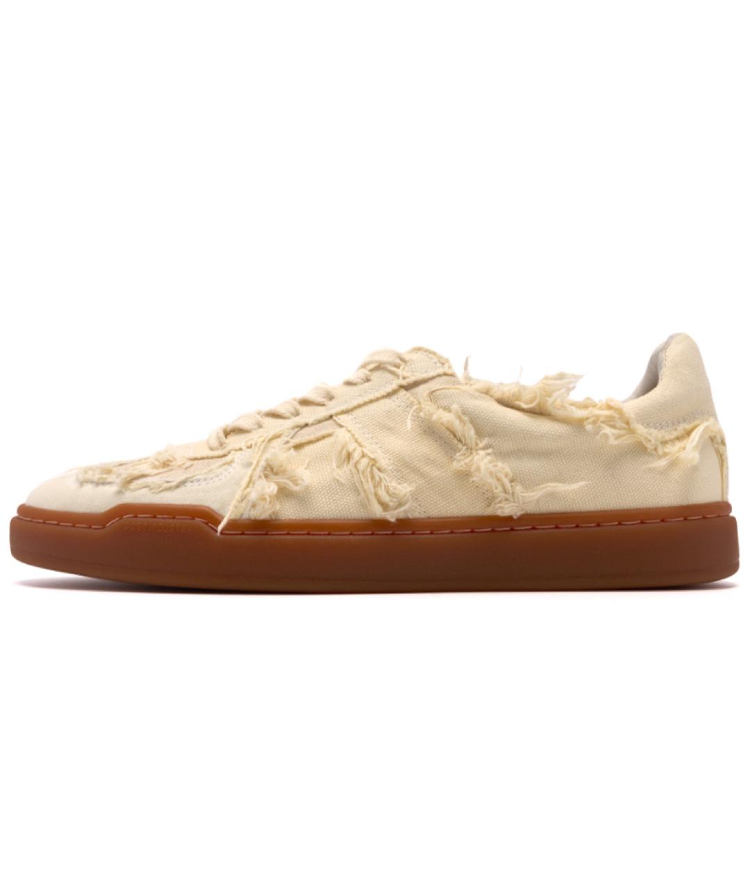 FOOT INDUSTRY Бежевые текстильные кеды, фото 2