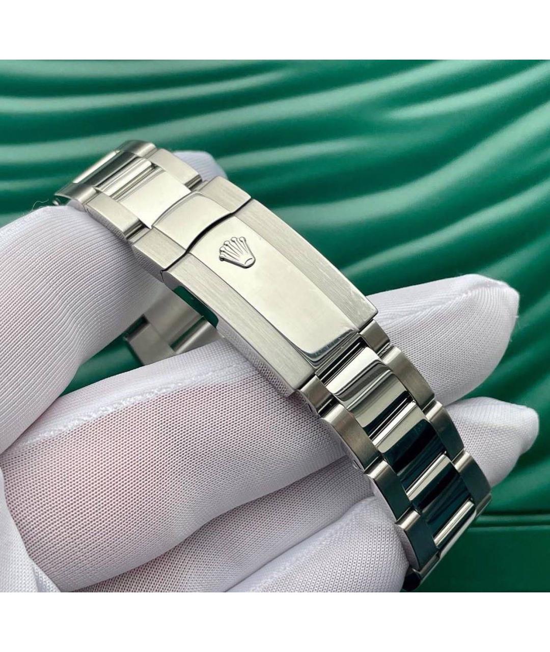ROLEX Антрацитовые часы из белого золота, фото 7