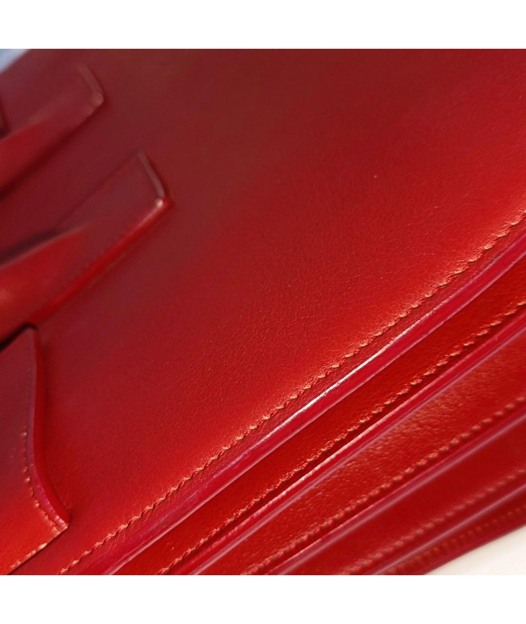 SAINT LAURENT Красная сумка тоут, фото 3