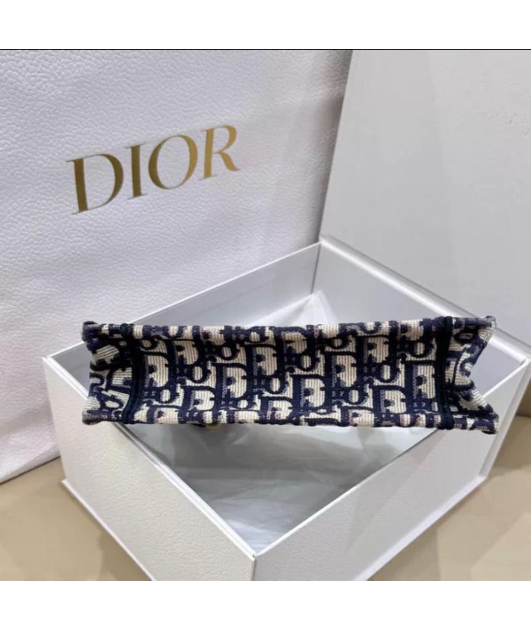 CHRISTIAN DIOR Темно-синяя сумка с короткими ручками, фото 3
