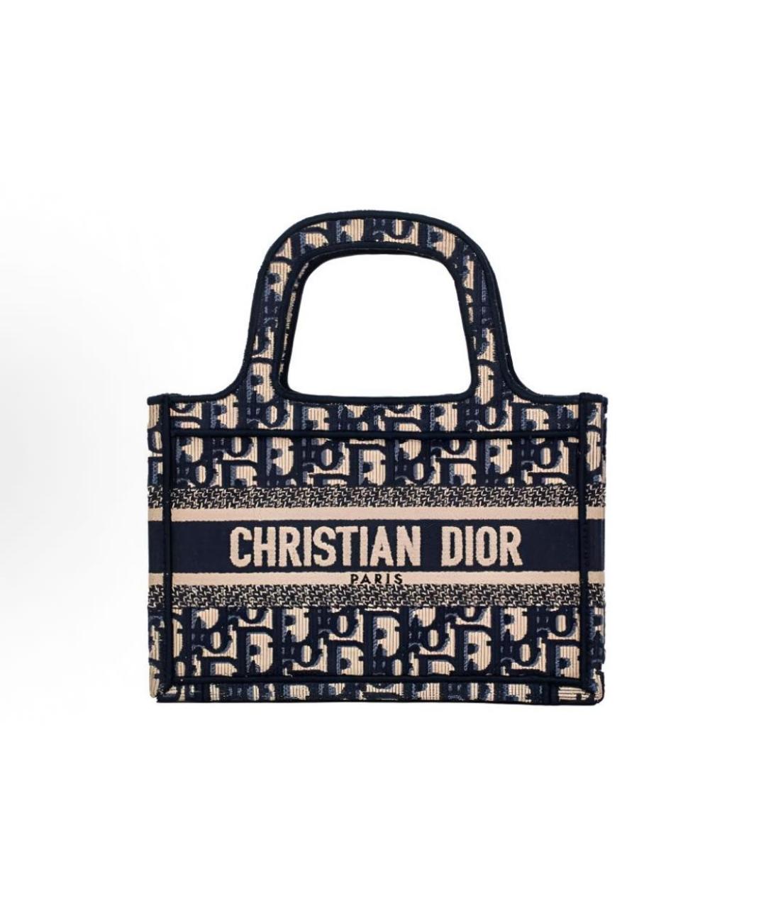 CHRISTIAN DIOR Темно-синяя сумка с короткими ручками, фото 5