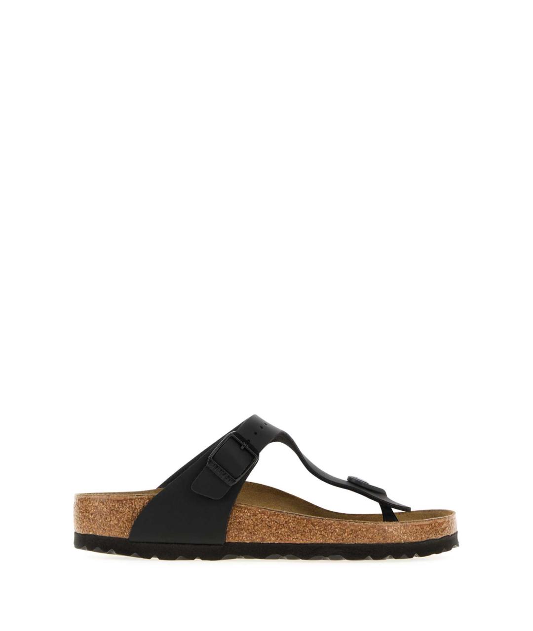 BIRKENSTOCK Черные кожаные мюли, фото 1