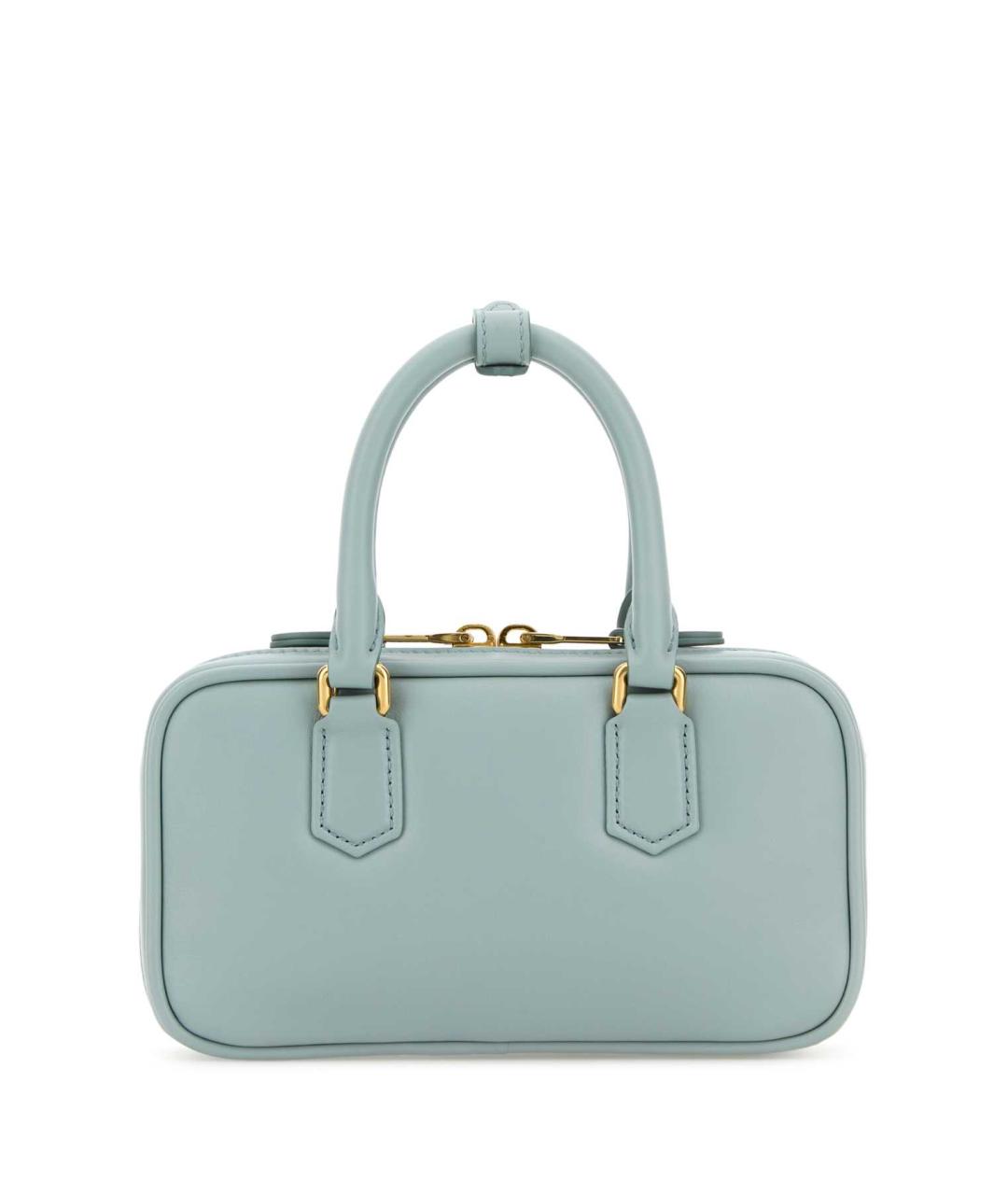 MIU MIU Голубая кожаная сумка тоут, фото 3