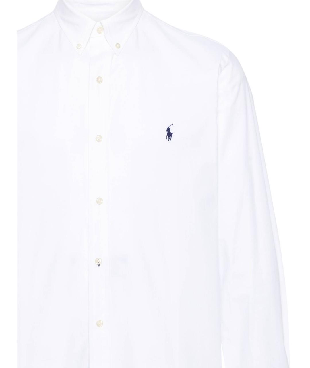 POLO RALPH LAUREN Белая хлопковая кэжуал рубашка, фото 2
