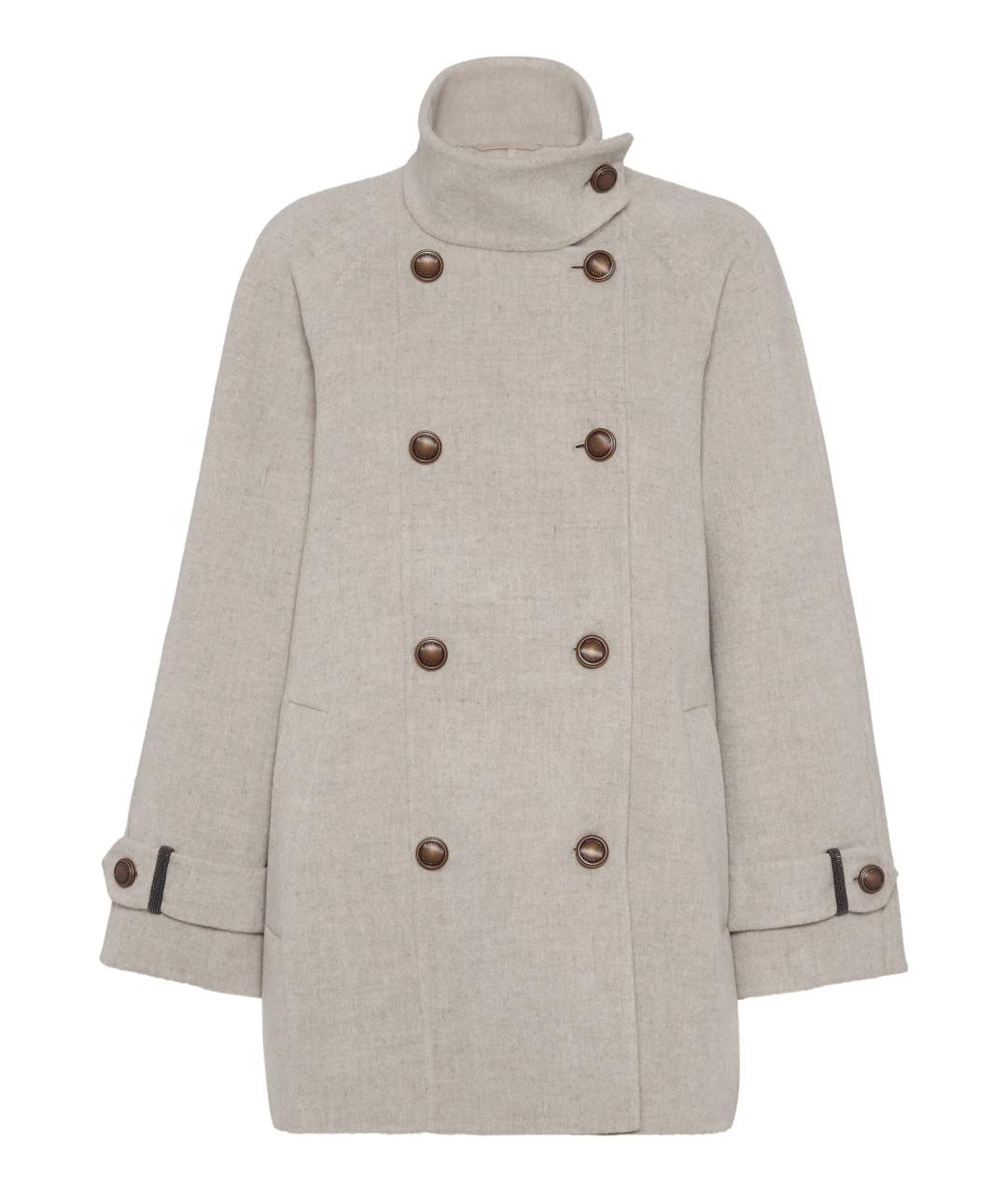 BRUNELLO CUCINELLI Бежевое пальто, фото 1