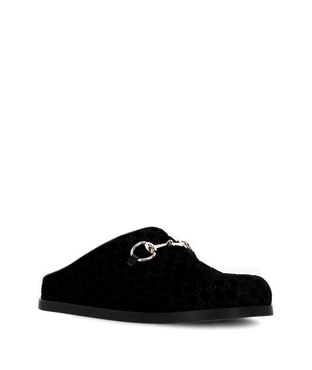GUCCI Черные шлепанцы, фото 2