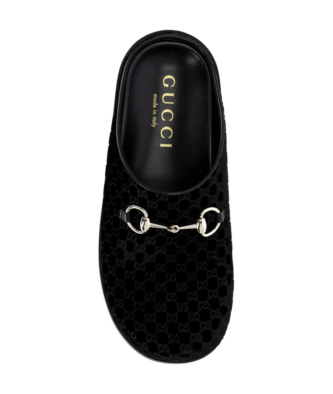 GUCCI Черные шлепанцы, фото 4