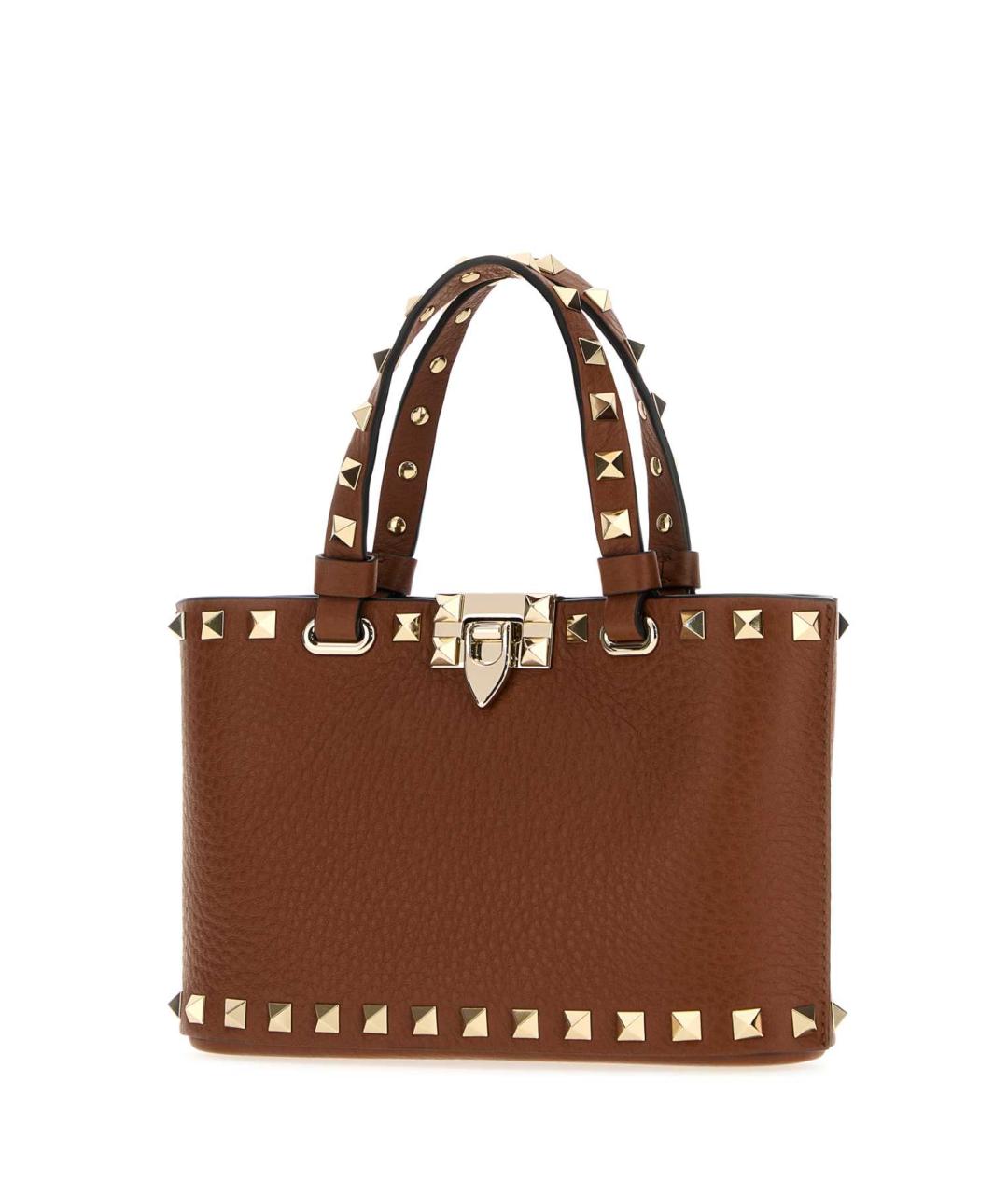 VALENTINO Коричневая кожаная сумка тоут, фото 2