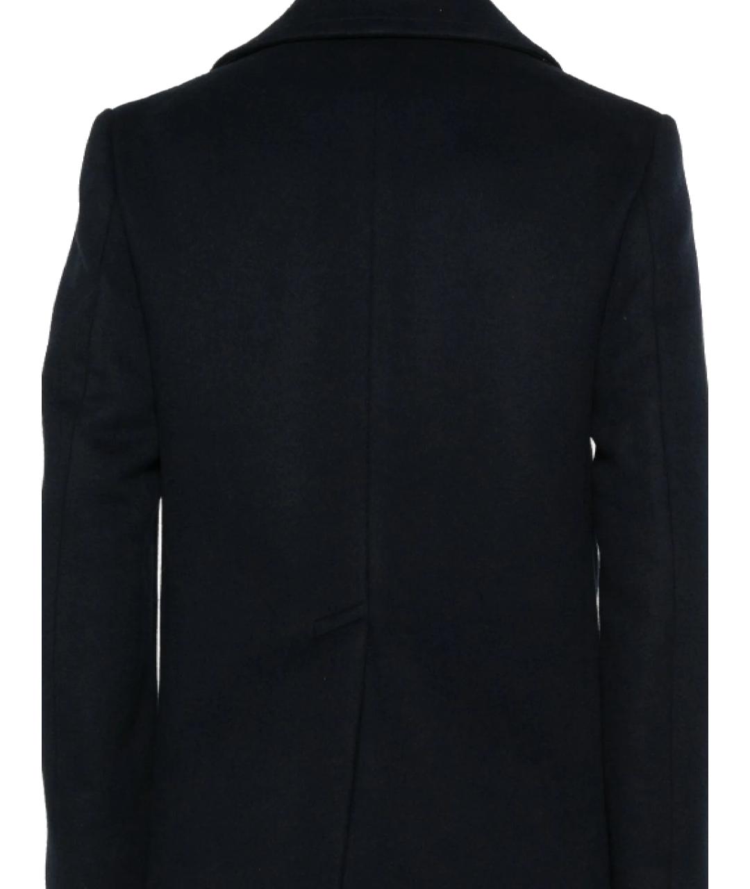 GIVENCHY Темно-синее шерстяное пальто, фото 3
