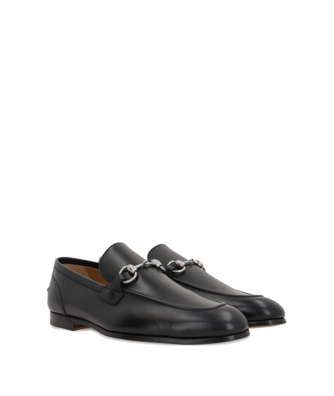GUCCI Черные кожаные лоферы, фото 2