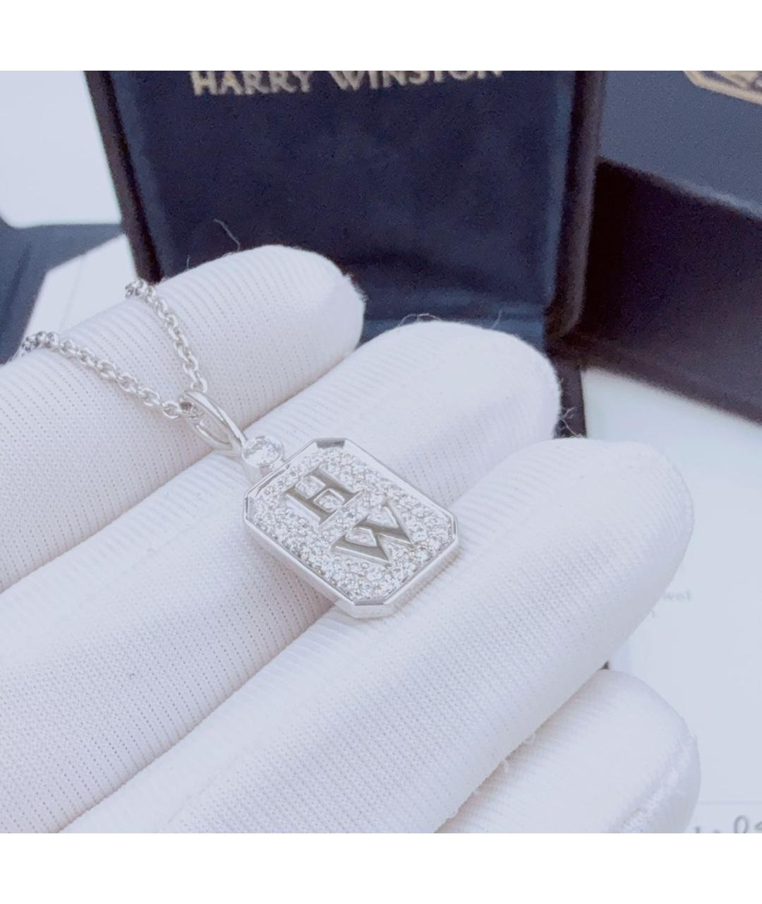Harry Winston Белая платиновая подвеска, фото 5
