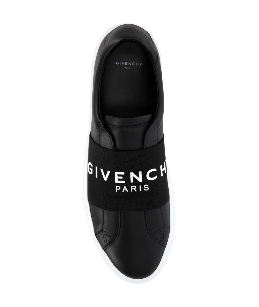 GIVENCHY Черные кожаные слипоны, фото 4