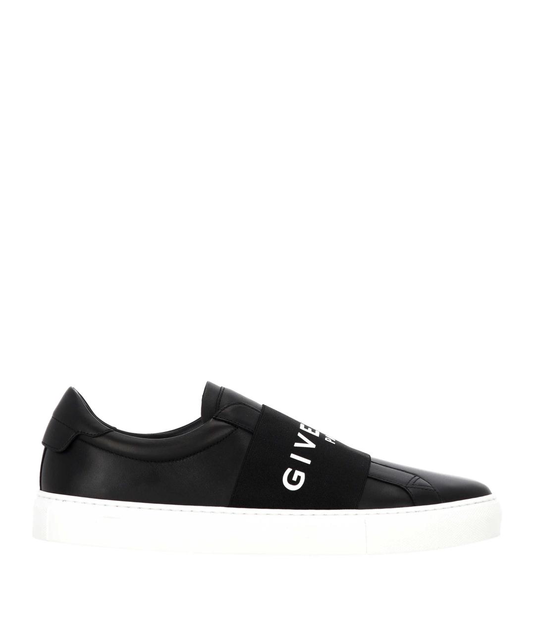 GIVENCHY Черные кожаные слипоны, фото 1