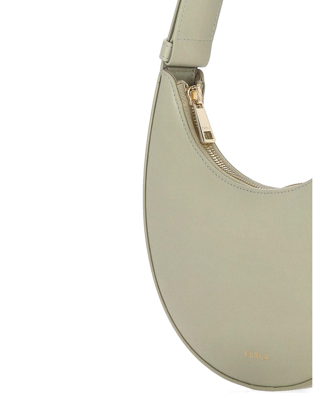 FURLA Зеленая кожаная сумка через плечо, фото 4