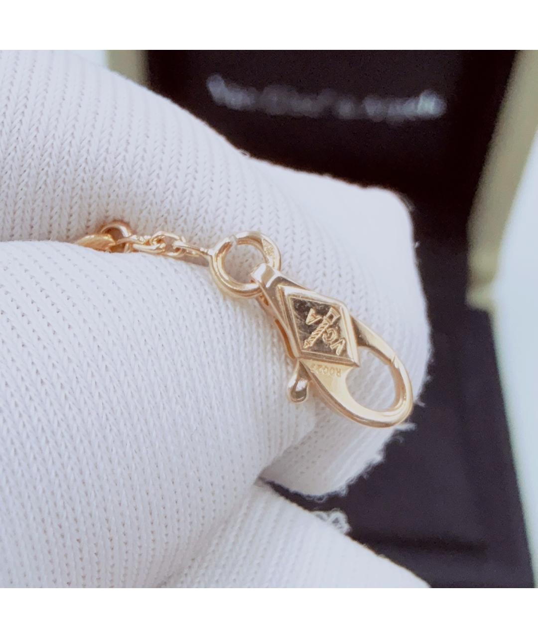 VAN CLEEF & ARPELS Белый браслет из желтого золота, фото 5