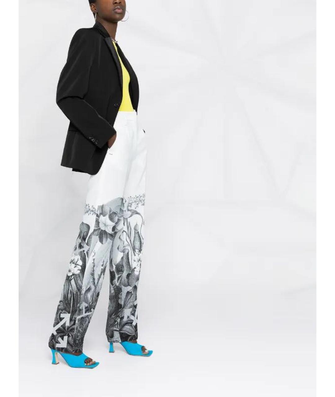 OFF-WHITE Полиэстеровые прямые брюки, фото 5