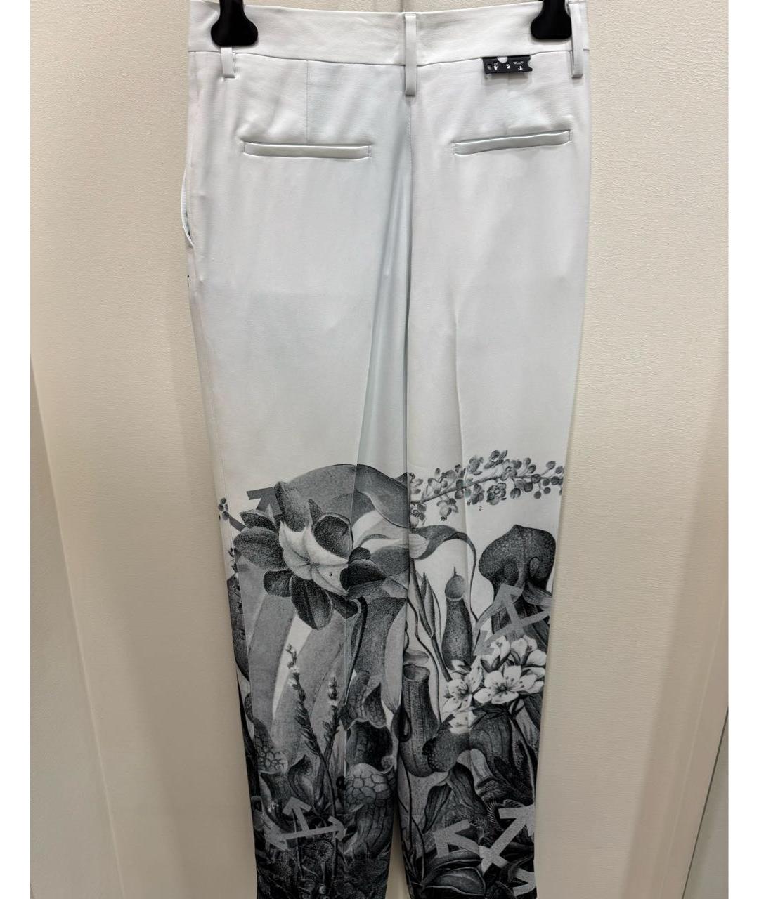 OFF-WHITE Полиэстеровые прямые брюки, фото 2
