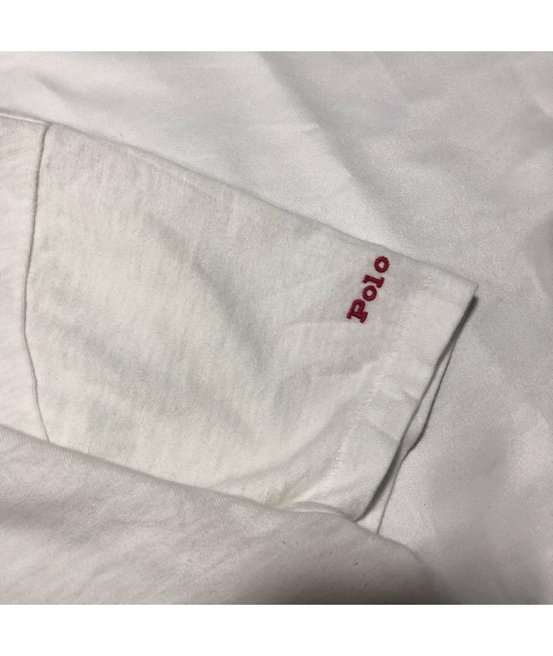 POLO RALPH LAUREN Белая хлопковая футболка, фото 4