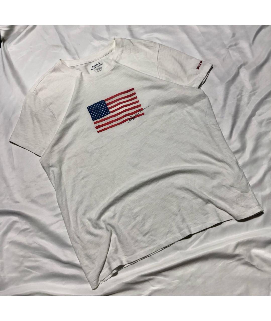 POLO RALPH LAUREN Белая хлопковая футболка, фото 2