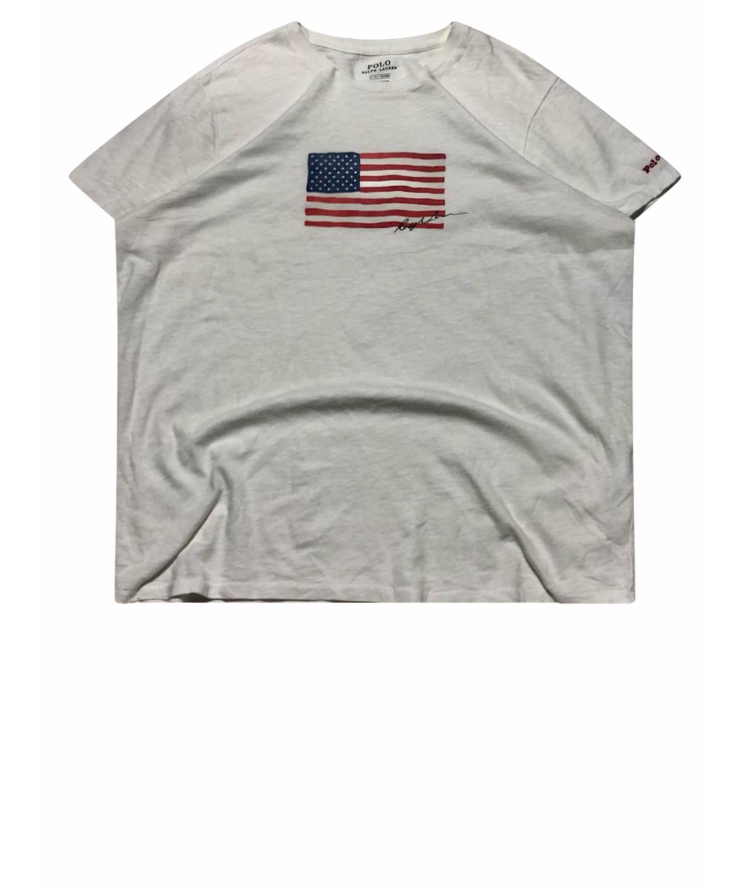 POLO RALPH LAUREN Белая хлопковая футболка, фото 1