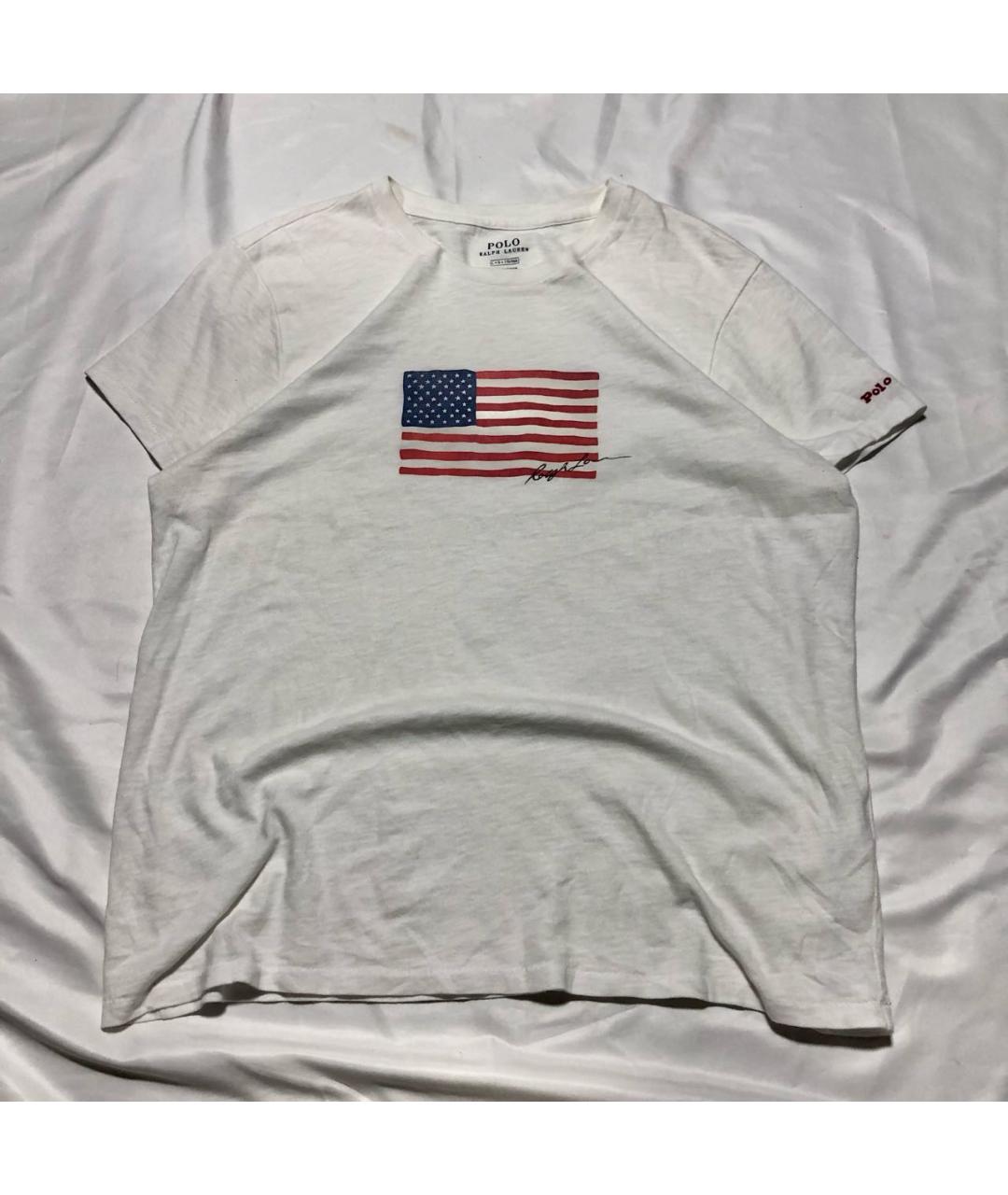 POLO RALPH LAUREN Белая хлопковая футболка, фото 9