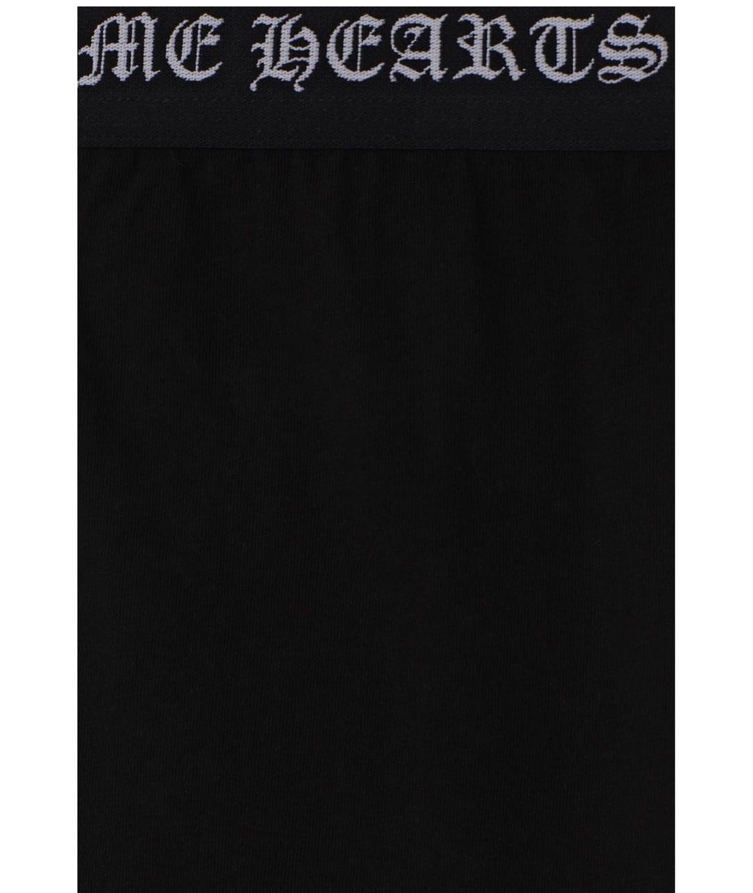 CHROME HEARTS Черные хлопковые леггинсы и велосипедки, фото 4