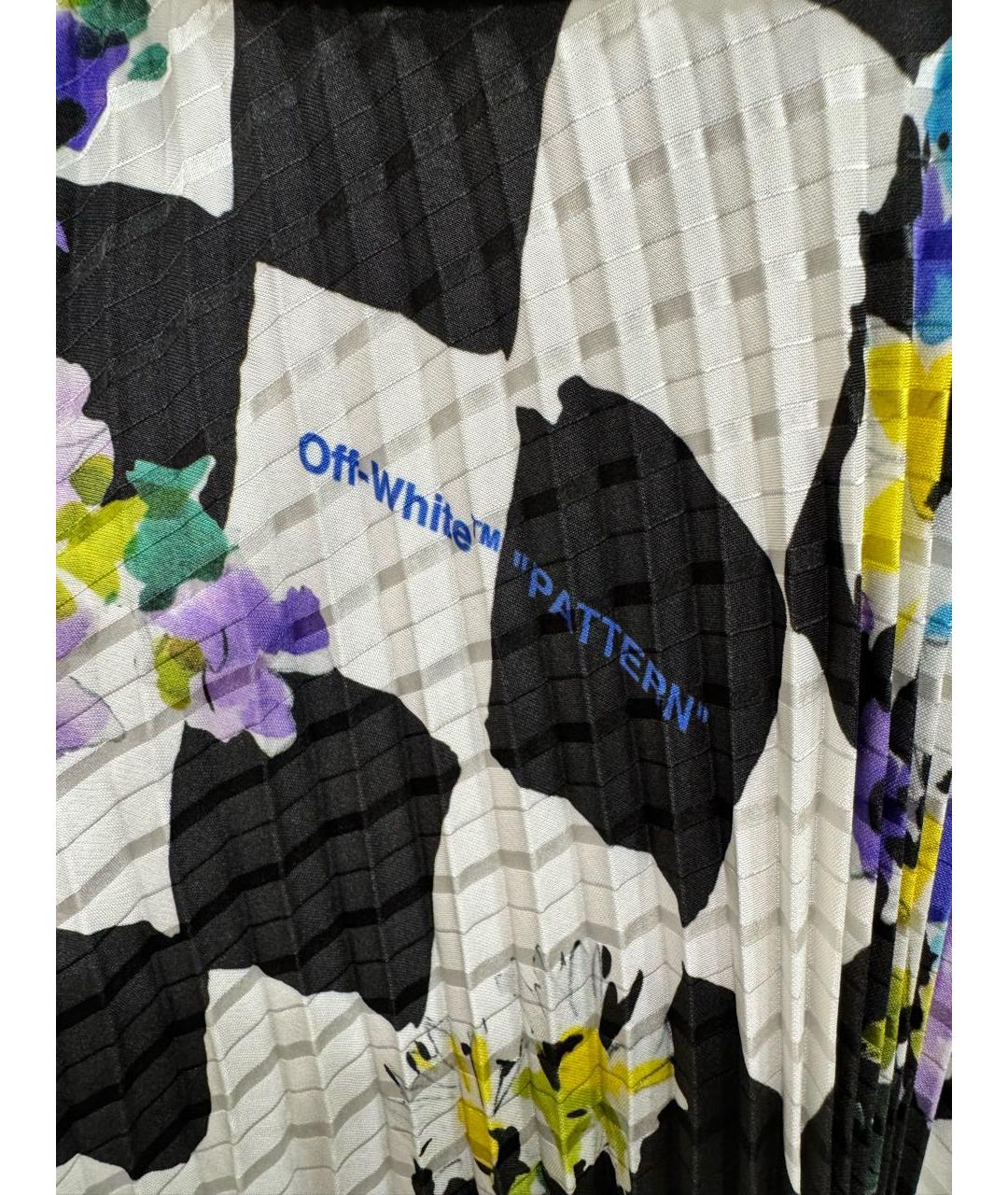 OFF-WHITE Мульти полиэстеровая юбка миди, фото 4