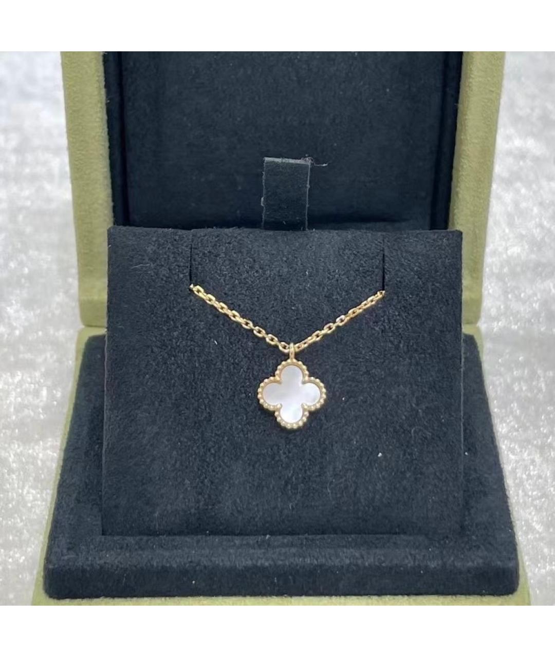 VAN CLEEF & ARPELS Белое колье из желтого золота, фото 3
