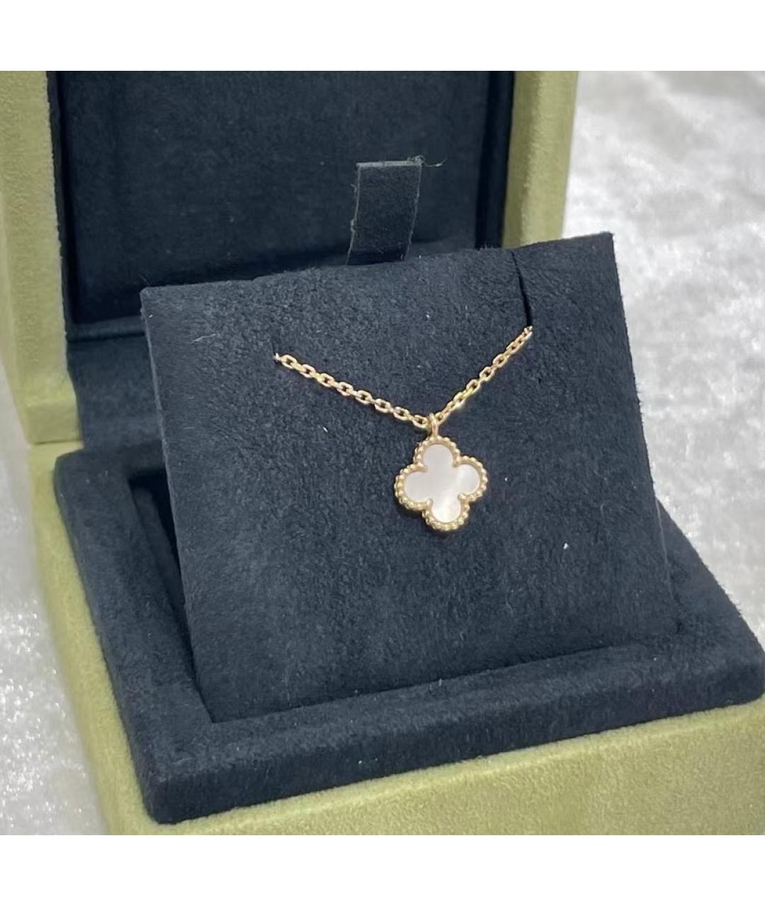 VAN CLEEF & ARPELS Белое колье из желтого золота, фото 2