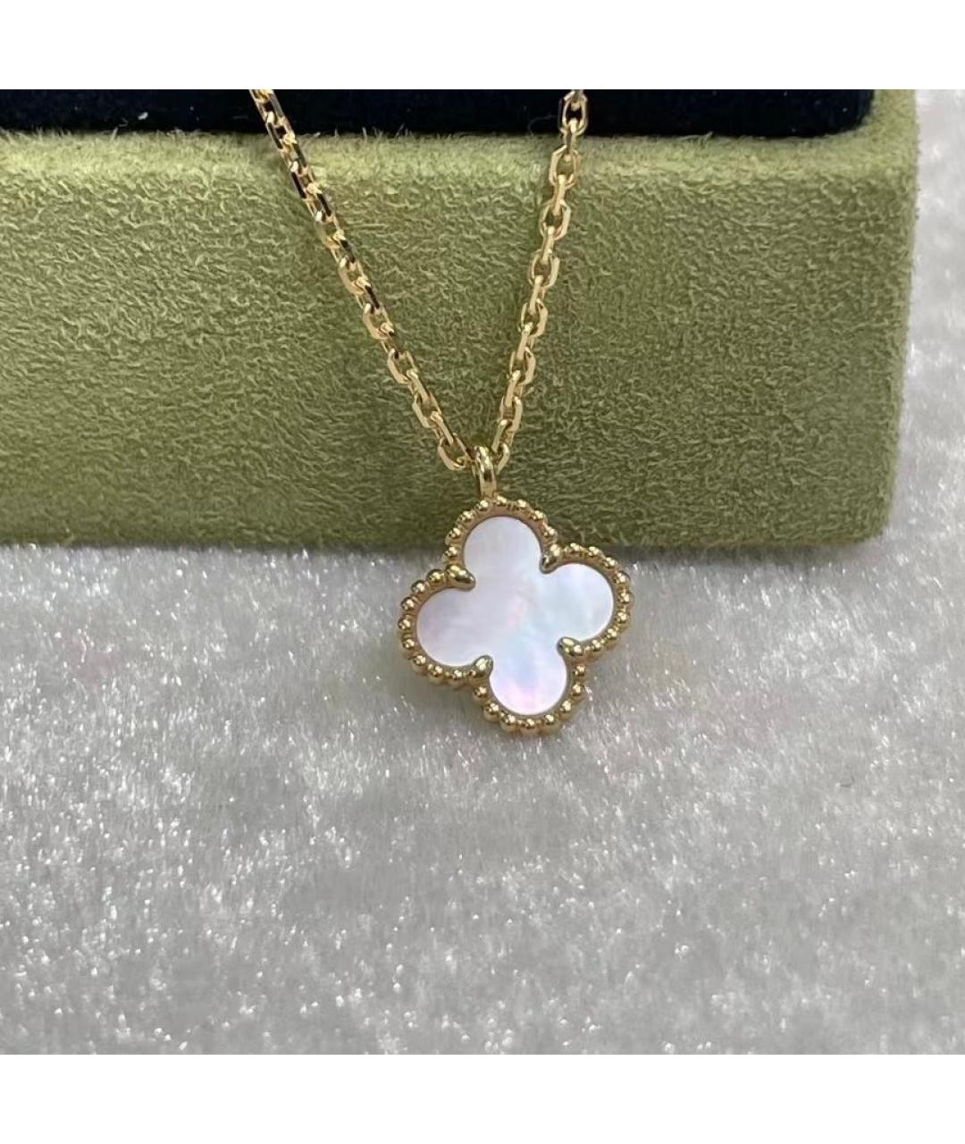 VAN CLEEF & ARPELS Белое колье из желтого золота, фото 5