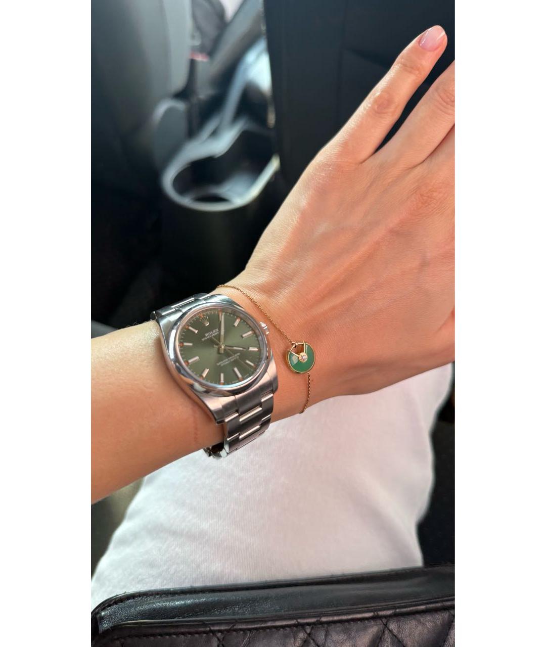 CARTIER Зеленый браслет из желтого золота, фото 9