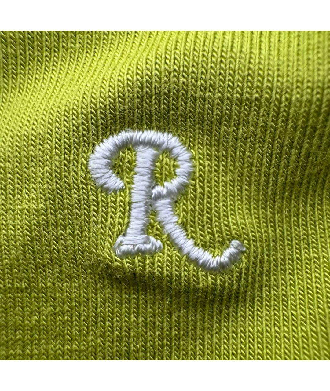 RAF SIMONS Салатовый хлопковый шарф, фото 3