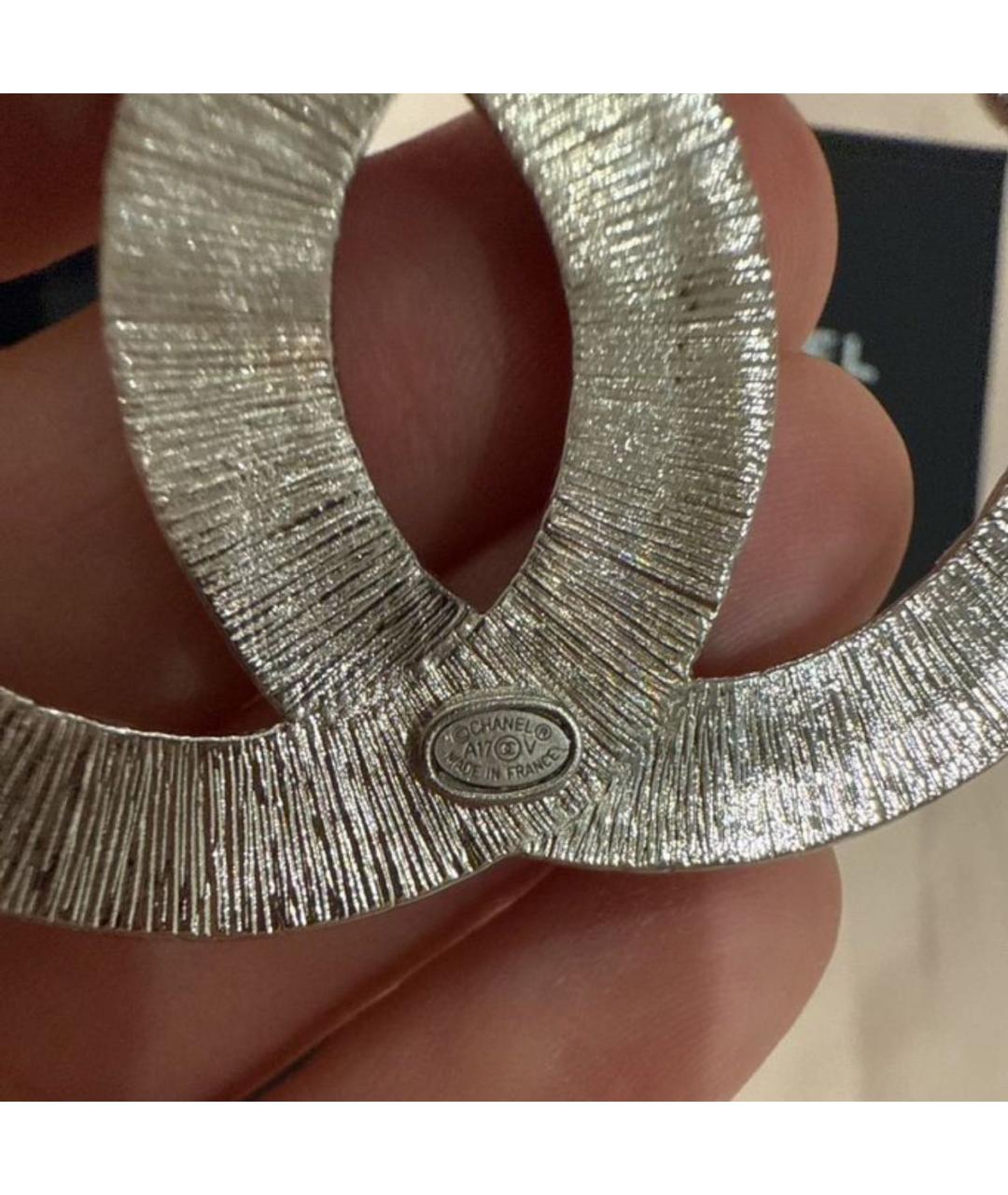 CHANEL Серебряная металлическая булавка / брошь, фото 5